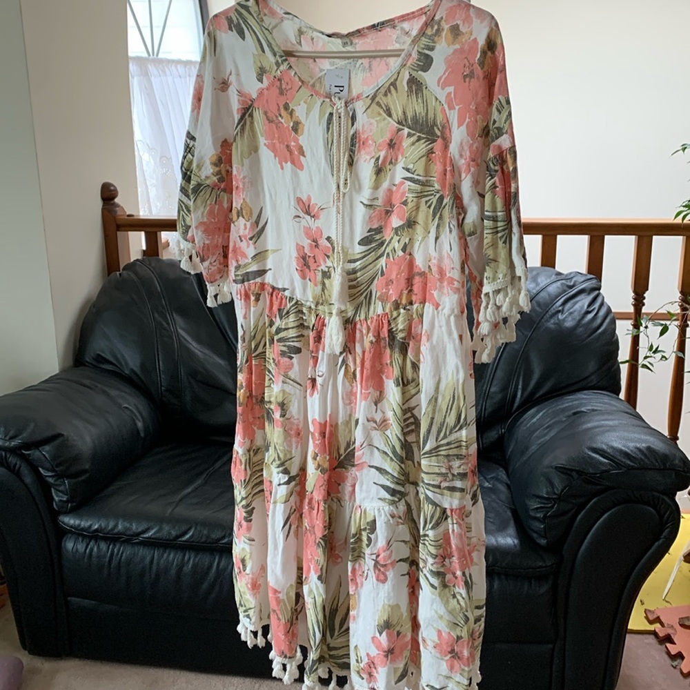 Francesca Bettini Linen Dress, Size XS, Made Italy